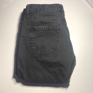 Trendy black ripped jeans